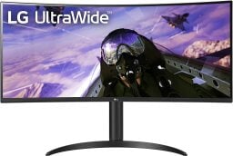 LG curved monitor with pilot on screen