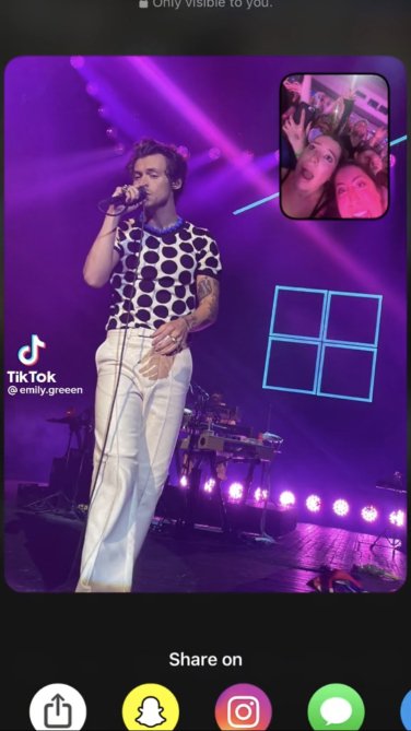 A BeReal of Harry Styles.