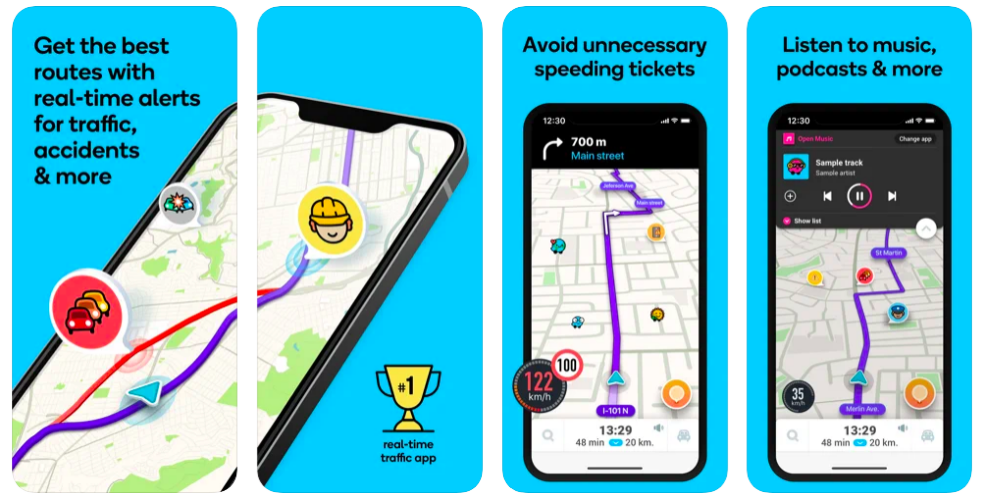 Screenshot of Waze