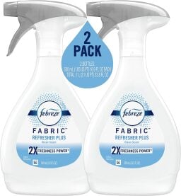 Febreze Fabric Refresher Plus (16.9 ounces, 2-pack), Clean Scent