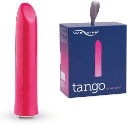 pink we-vibe tango and its box