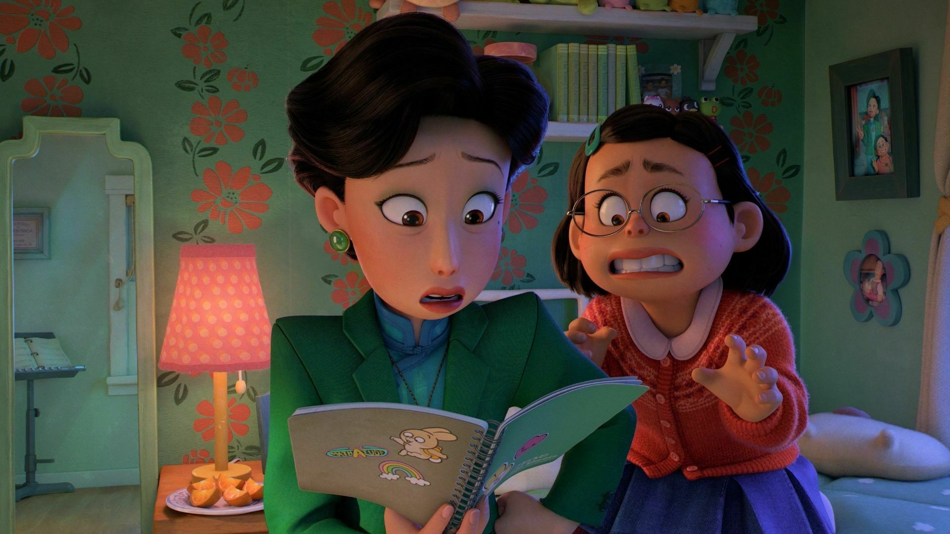 Mei and her mom share an awkward moment in "Turning Red."