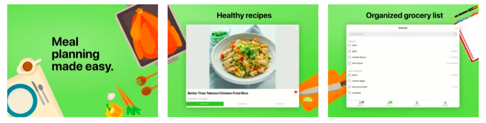 Screenshot of Mealime