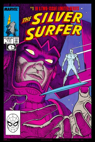 An image of Marvel's Mondo-exclusive San Diego Comic-Con 2022 poster for "Silver Surfer: Parable."