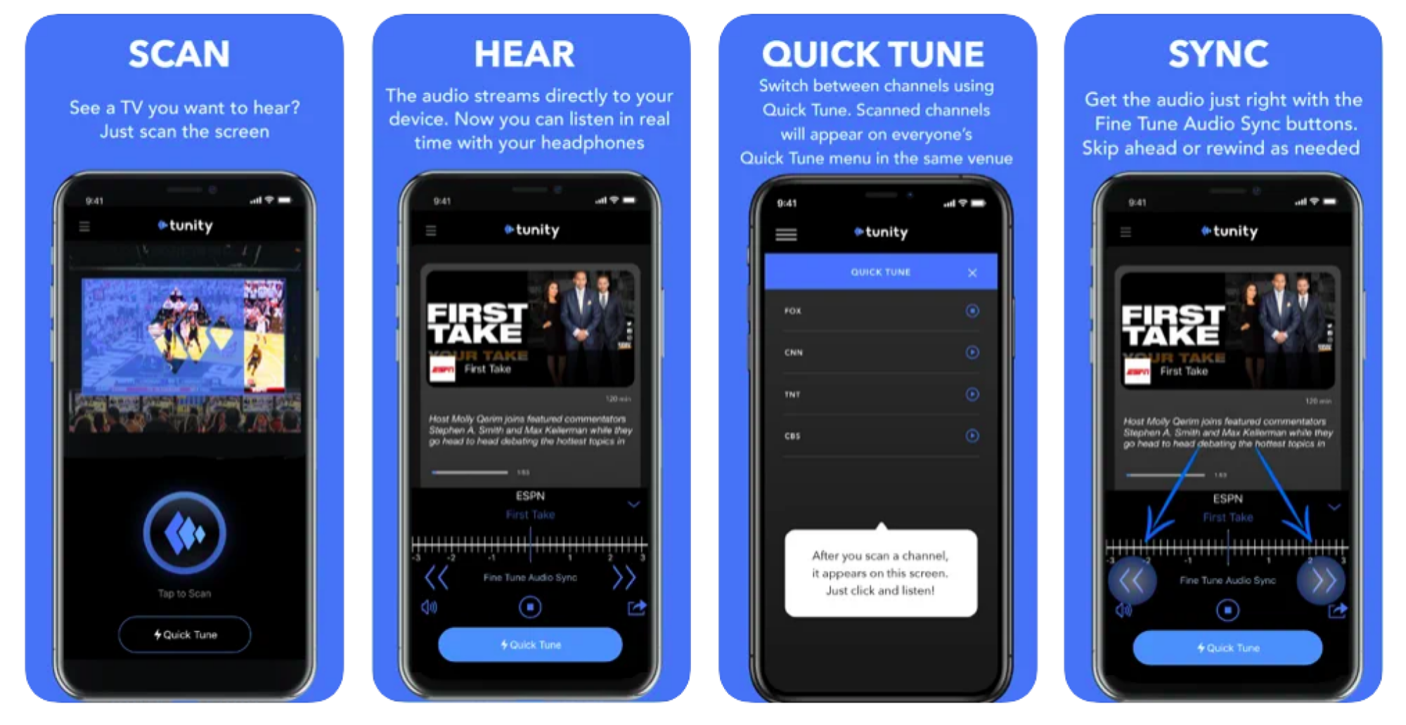 Screenshot of Tunity