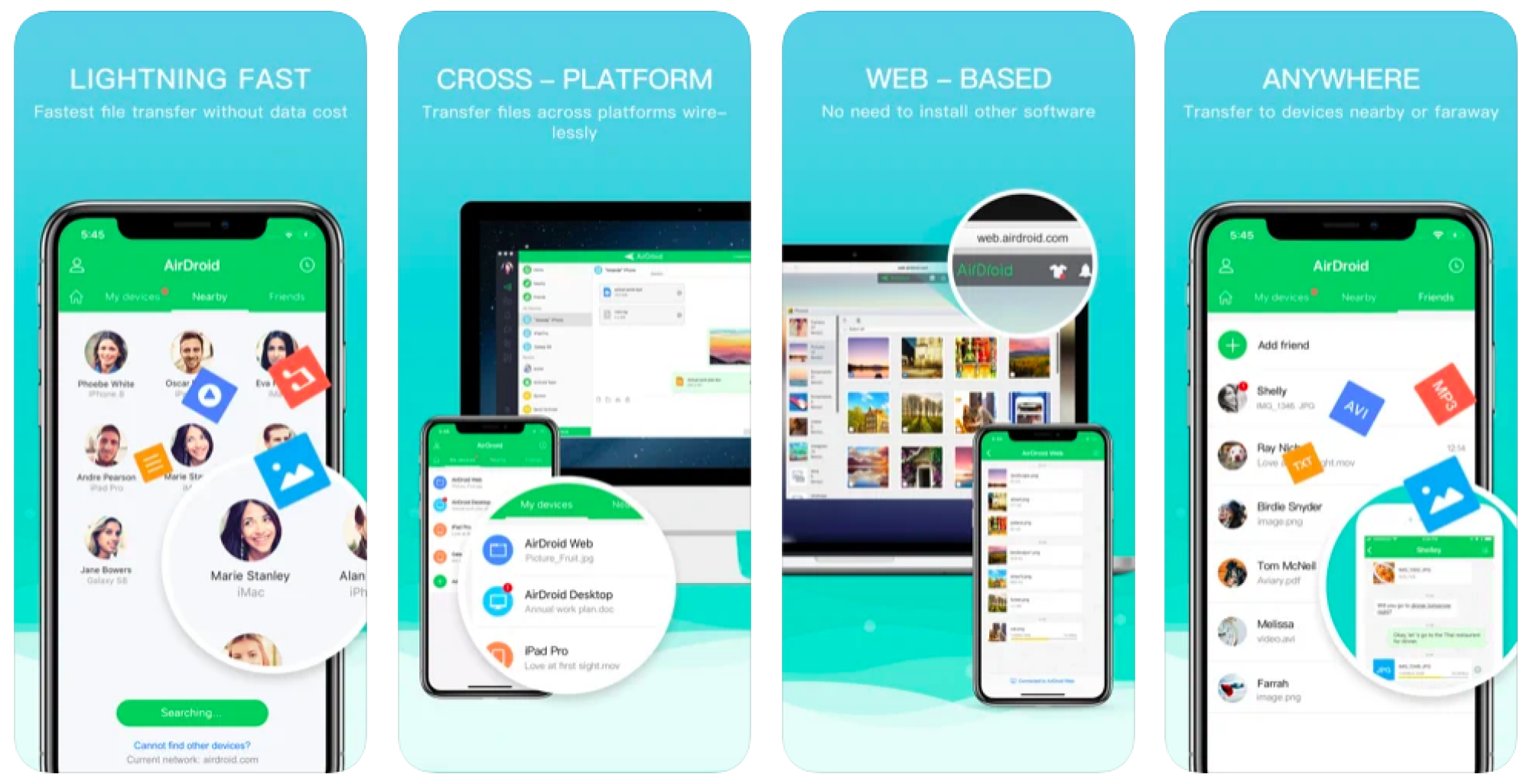 Screenshot of AirDroid