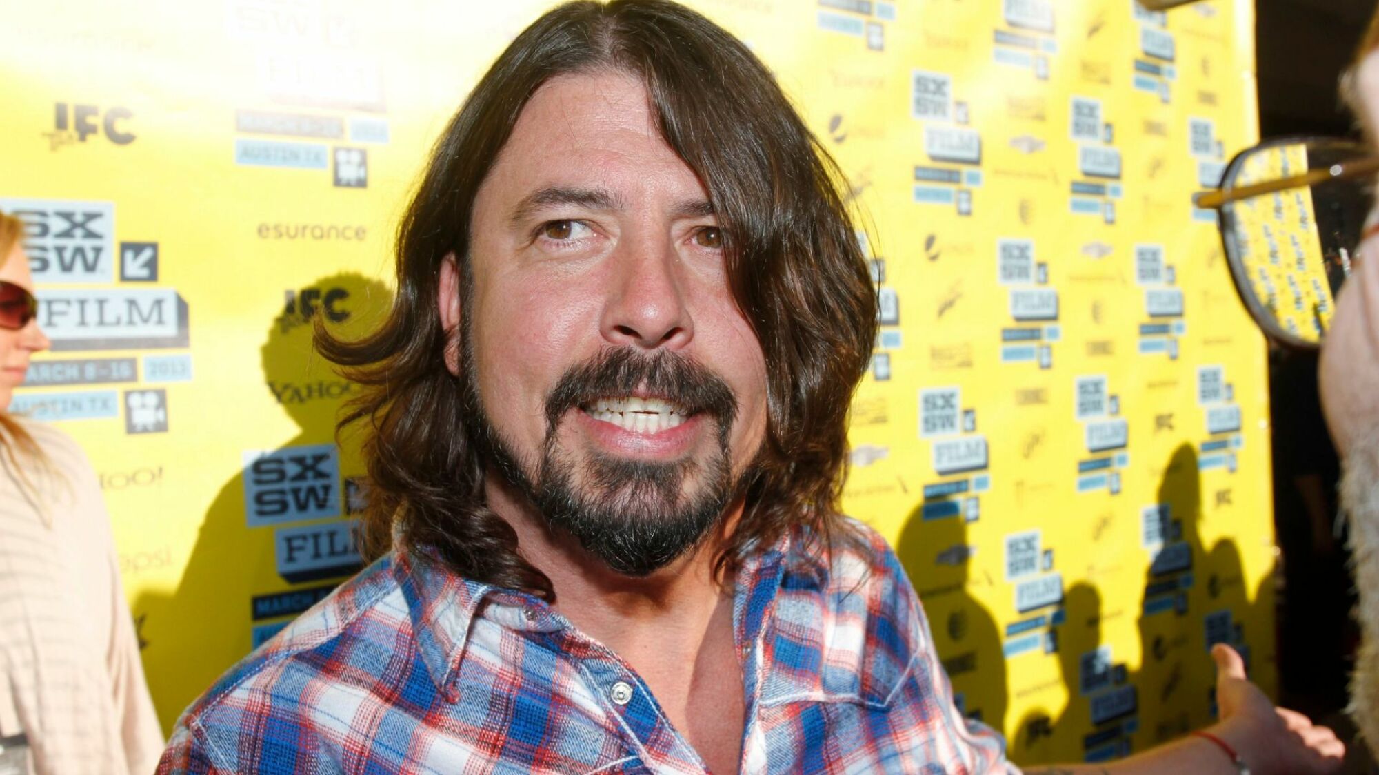 Dave Grohl arrives at a screening of his movie "Sound City" during the SXSW Film and Music Festival, on in Austin, Texas SXSW 2013 