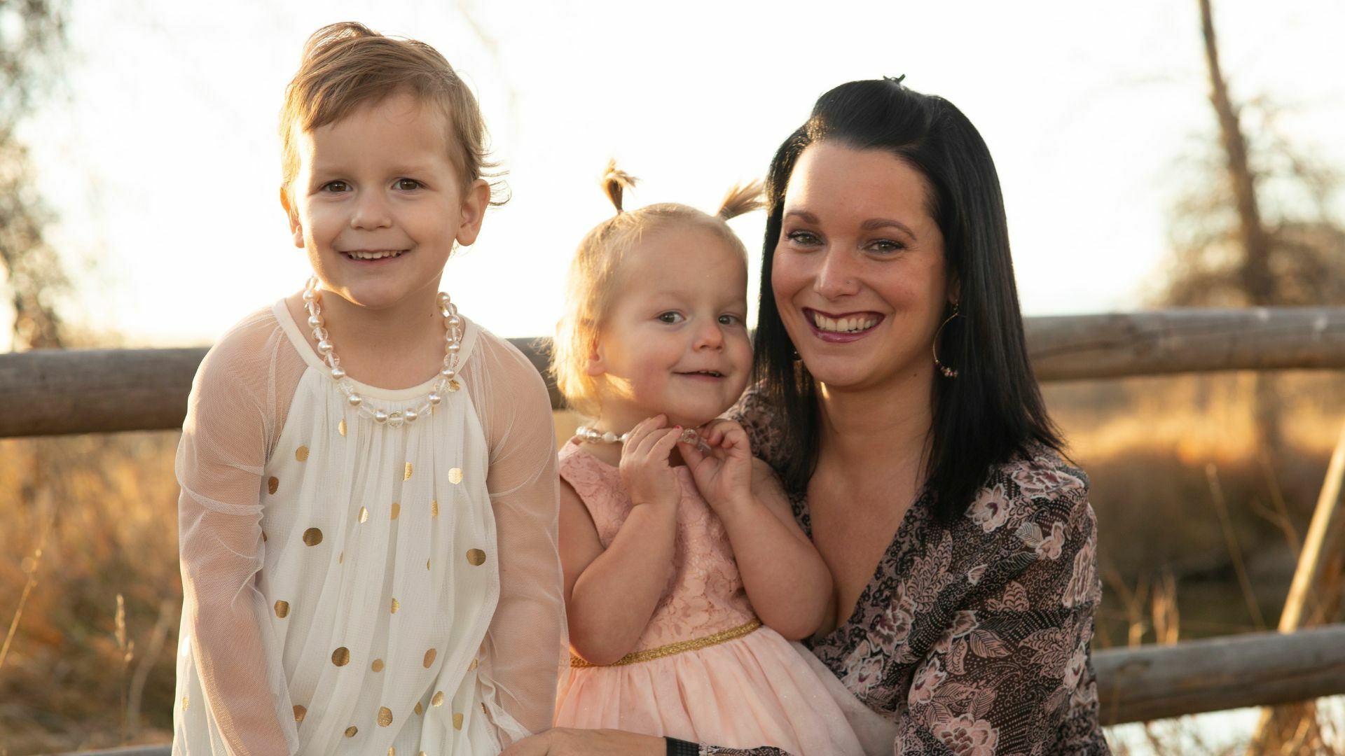 Shanann Watts and her two children.