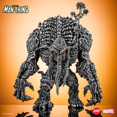 An image of Marvel's Mondo-exclusive San Diego Comic-Con 2022 "Pen & Ink Variant" Man-Thing figurine.