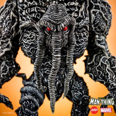A closer look at Marvel's Mondo-exclusive San Diego Comic-Con 2022 "Pen & Ink Variant" Man-Thing figurine.