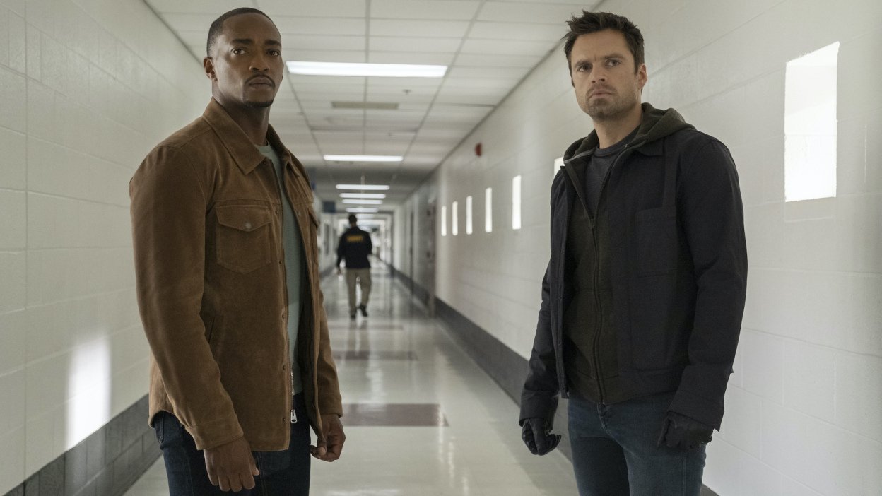 A still from the Disney+ series "The Falcon and the Winter Soldier."