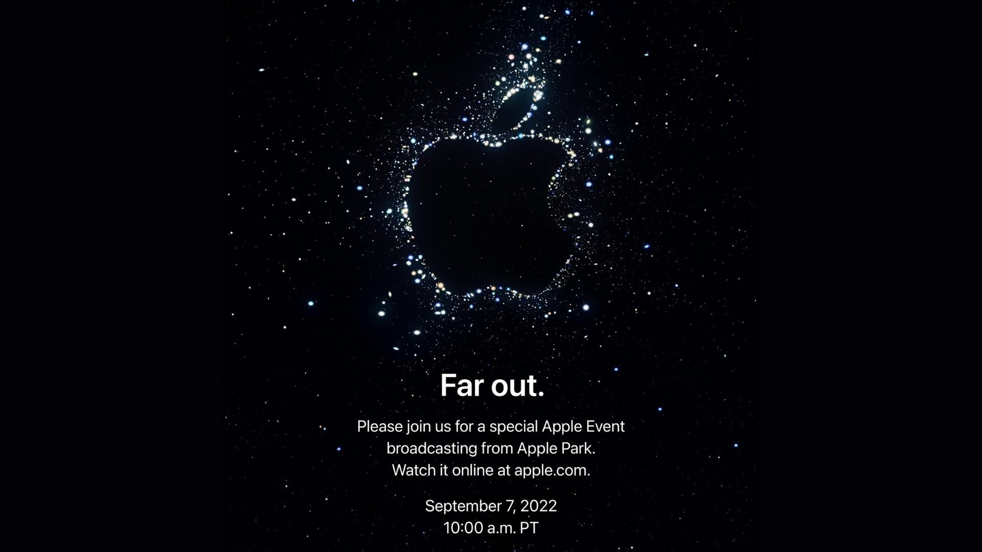 Apple invite for 2022 iPhone 14 launch event on Sept. 7