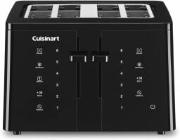 Black Cuisinart CPT-T40 4-slice touchscreen toaster