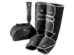 Thrive X Heat Compression Leg Massager Sleeve on a white background.