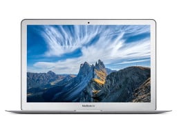 Apple 13.3-inch MacBook Air 128GB - Silver (Refurbished) on a white background.