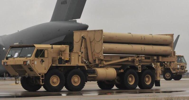 Missile Battery From THAAD System