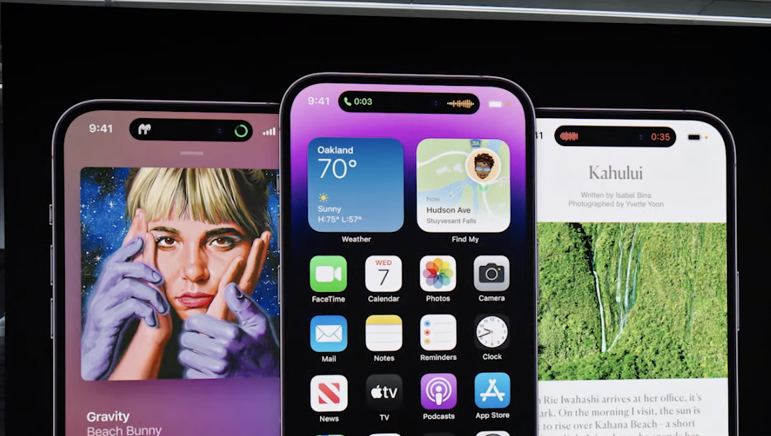 iPhone 14 notch