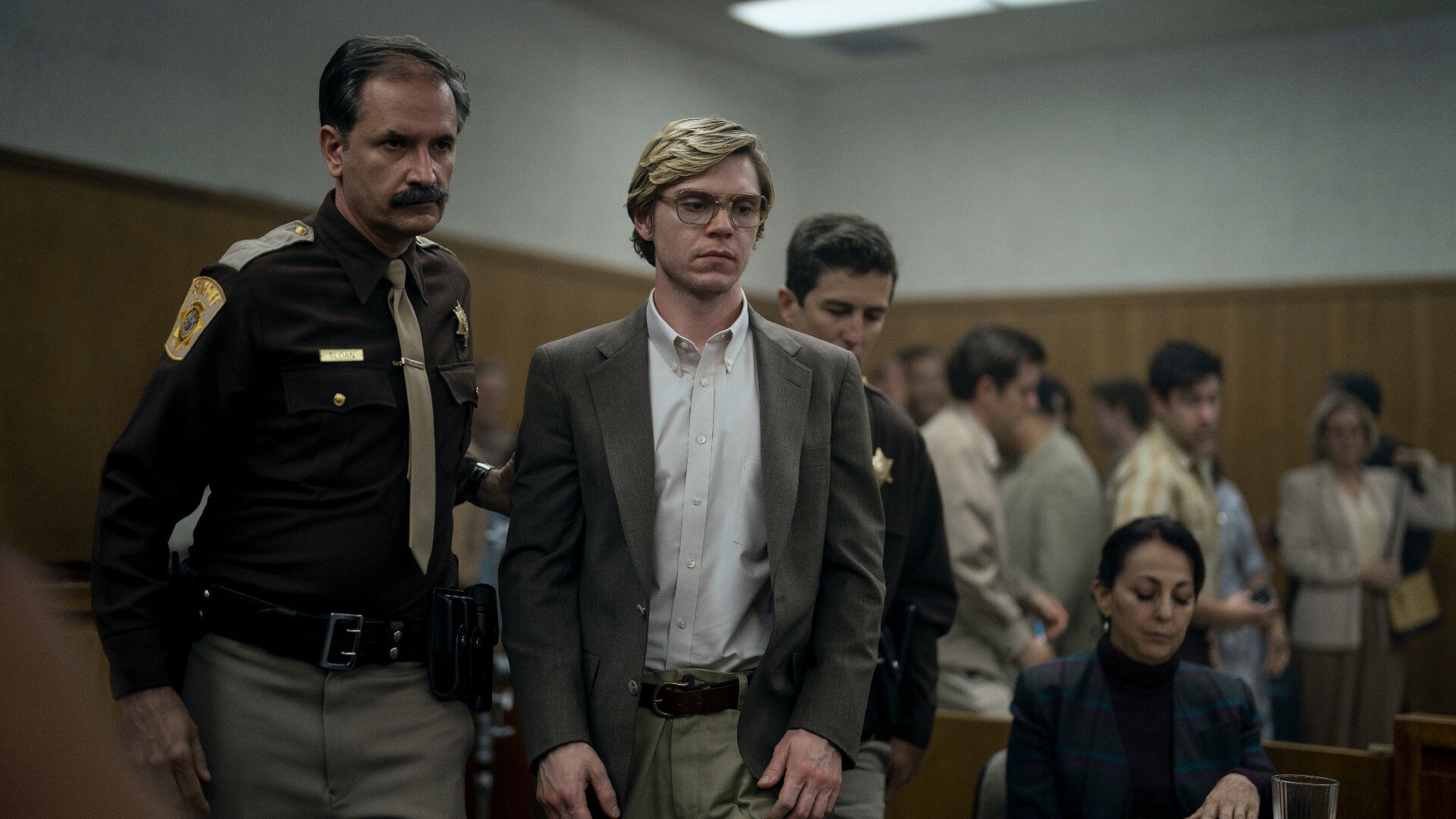 Evan Peters as Jeffrey Dahmer in episode 108 of 'DAHMER — Monster: The Jeffrey Dahmer Story.'