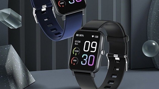 Amazfit GTS 2 Smart Watch on a dark background.