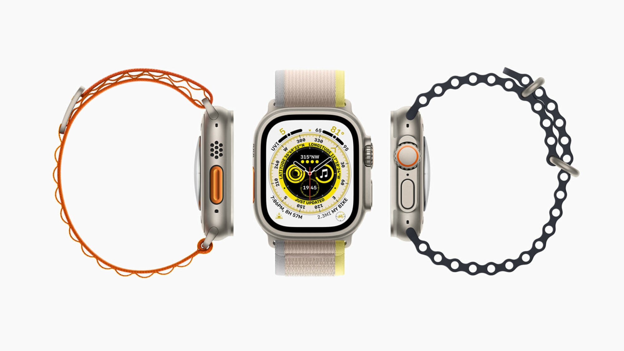 three apple watch ultras