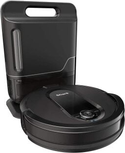 Shark robot vacuum with self-empty dock
