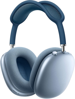 airpods max in sky blue