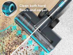 Person using the Jashen V18 350W Cordless Vacuum Cleaner.