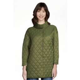 Person wearing green puffer jacket