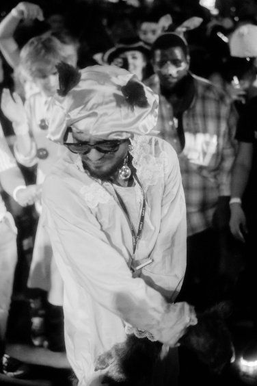 person in costume dancing