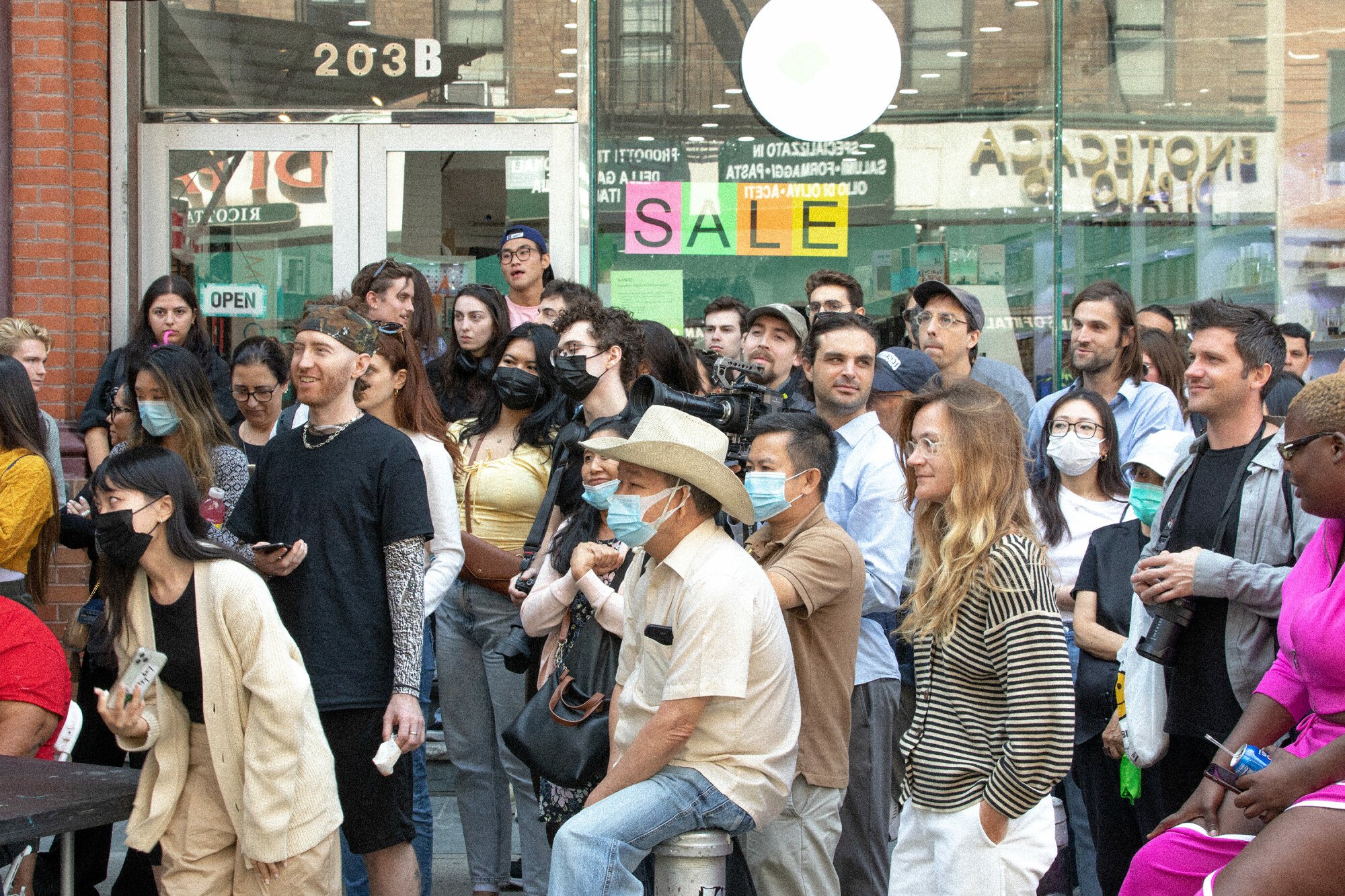 Crowd watching the contest
