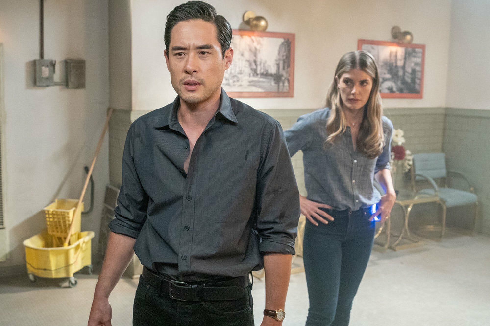 Raymond Lee as Dr. Ben Song, Caitlin Bassett as Addison
