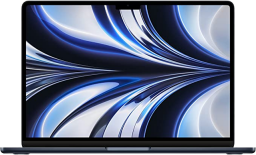 apple macbook air with blue and silver display