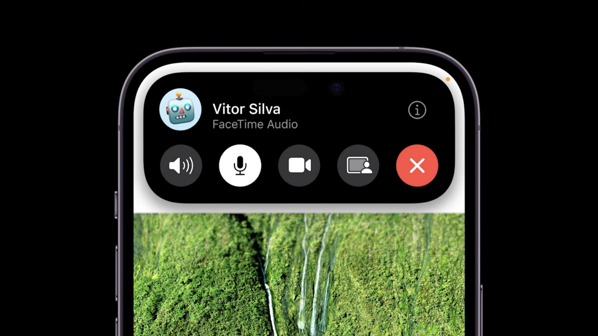 iPhone notch incoming FaceTime