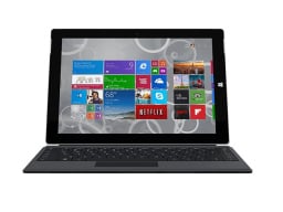 Refurbished Microsoft Surface 3 on a white background.