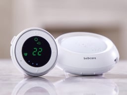 Bebcare Hear Digital Ultra-low Emissions Audio Baby Monitor on a table.