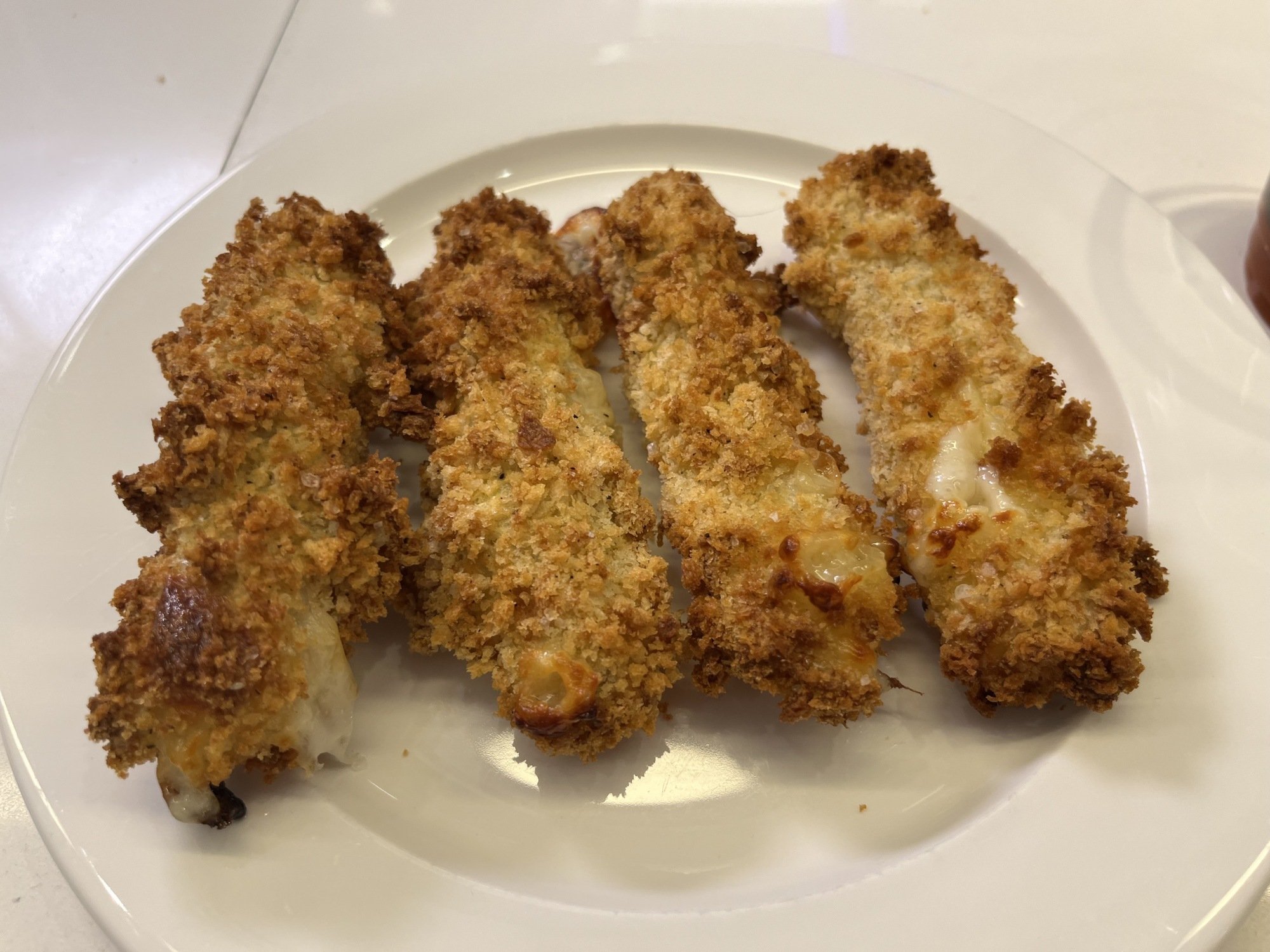 mozzarella sticks on plate