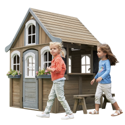 wooden outdoor playhouse