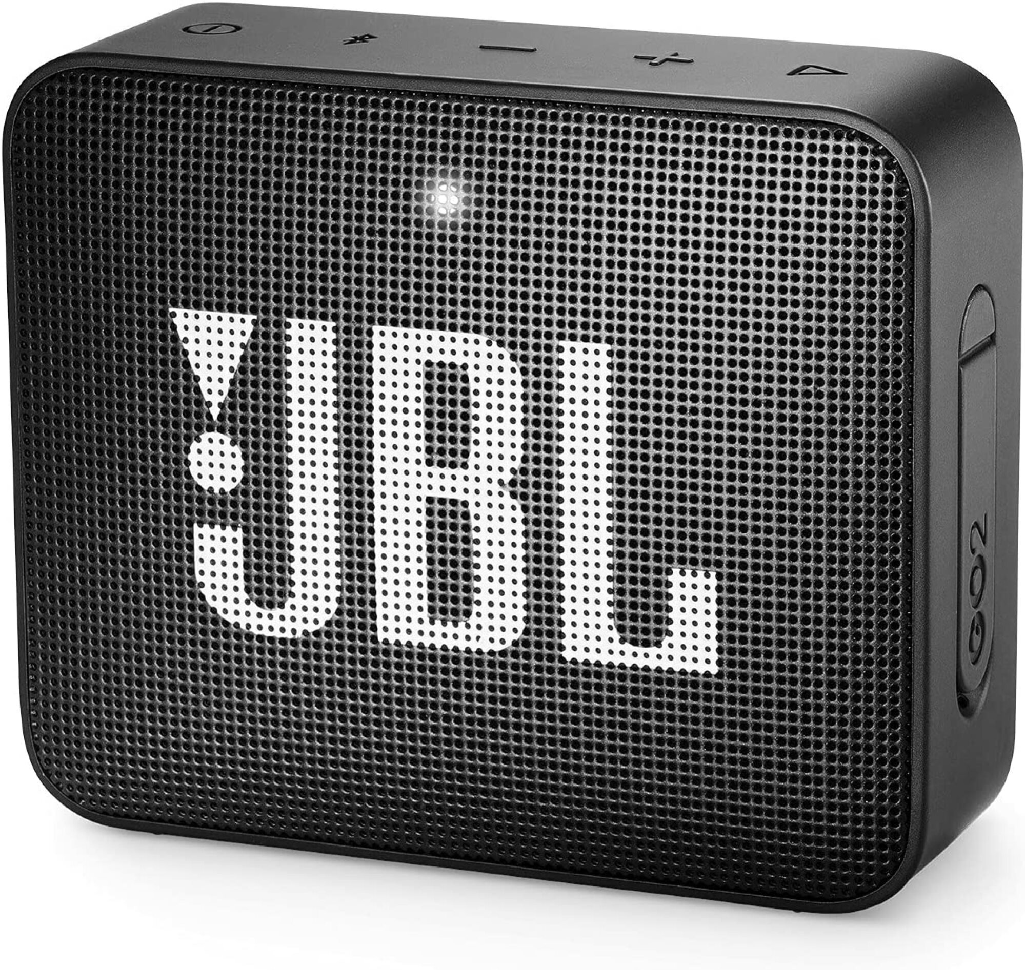 JBL GO2 Portable Bluetooth Speaker on a white background.