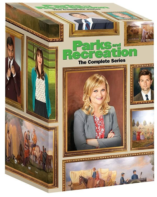 Parks and Recreation: The Complete Series on DVD on a white background.
