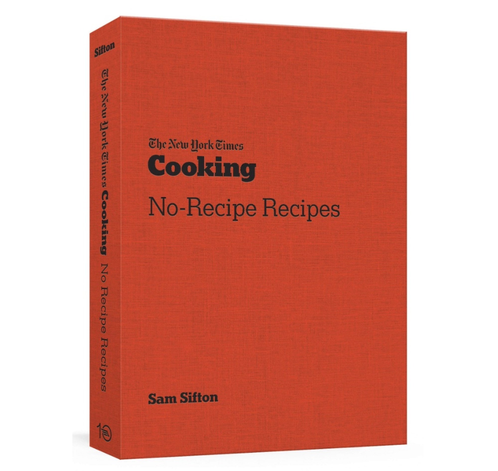 Book "The New York Times Cooking No-Recipe Recipes" on a white background.