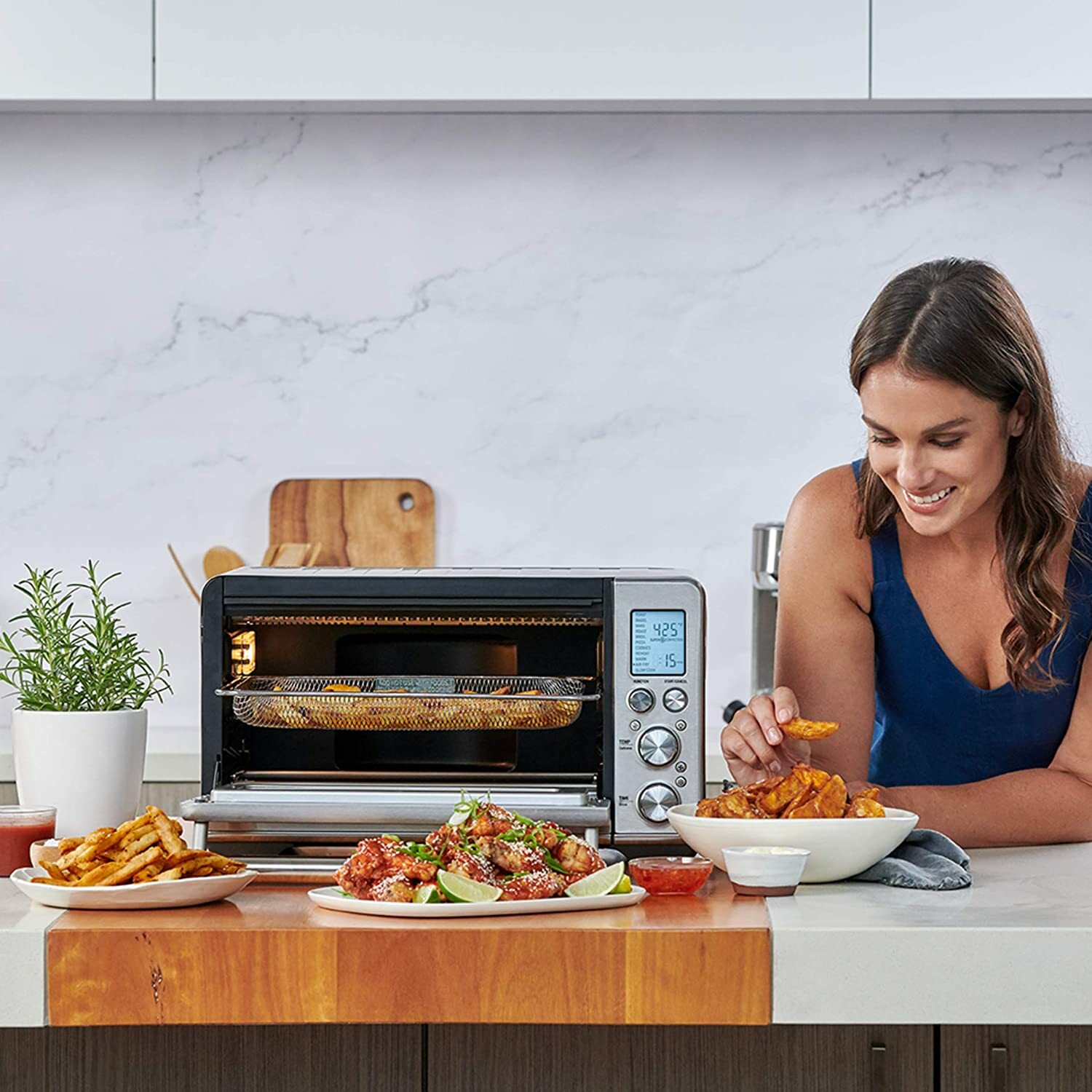 Breville Smart Air Fryer Toaster Oven in kitchen