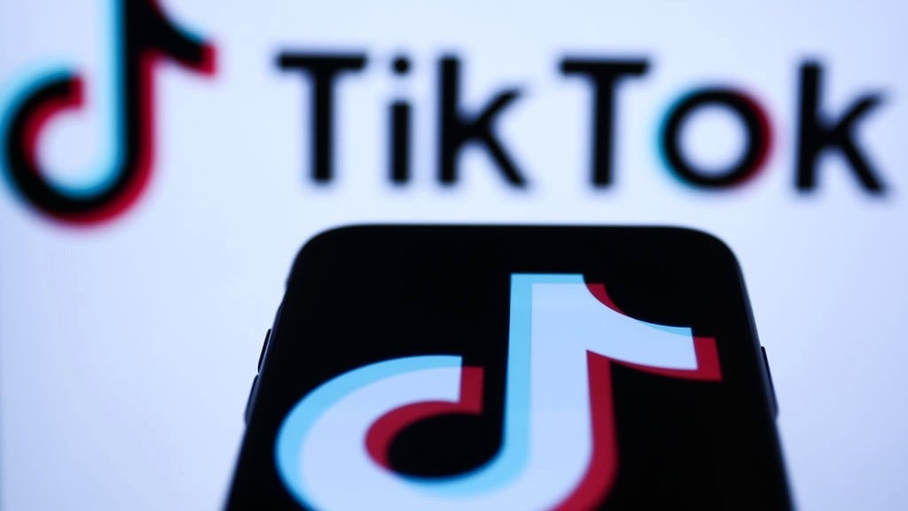 tiktok pictured on a phone