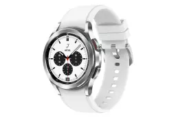 Samsung Galaxy Watch 4 Classic against white background