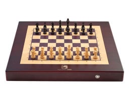 Square Off: World's Smartest Chessboard on a white background.