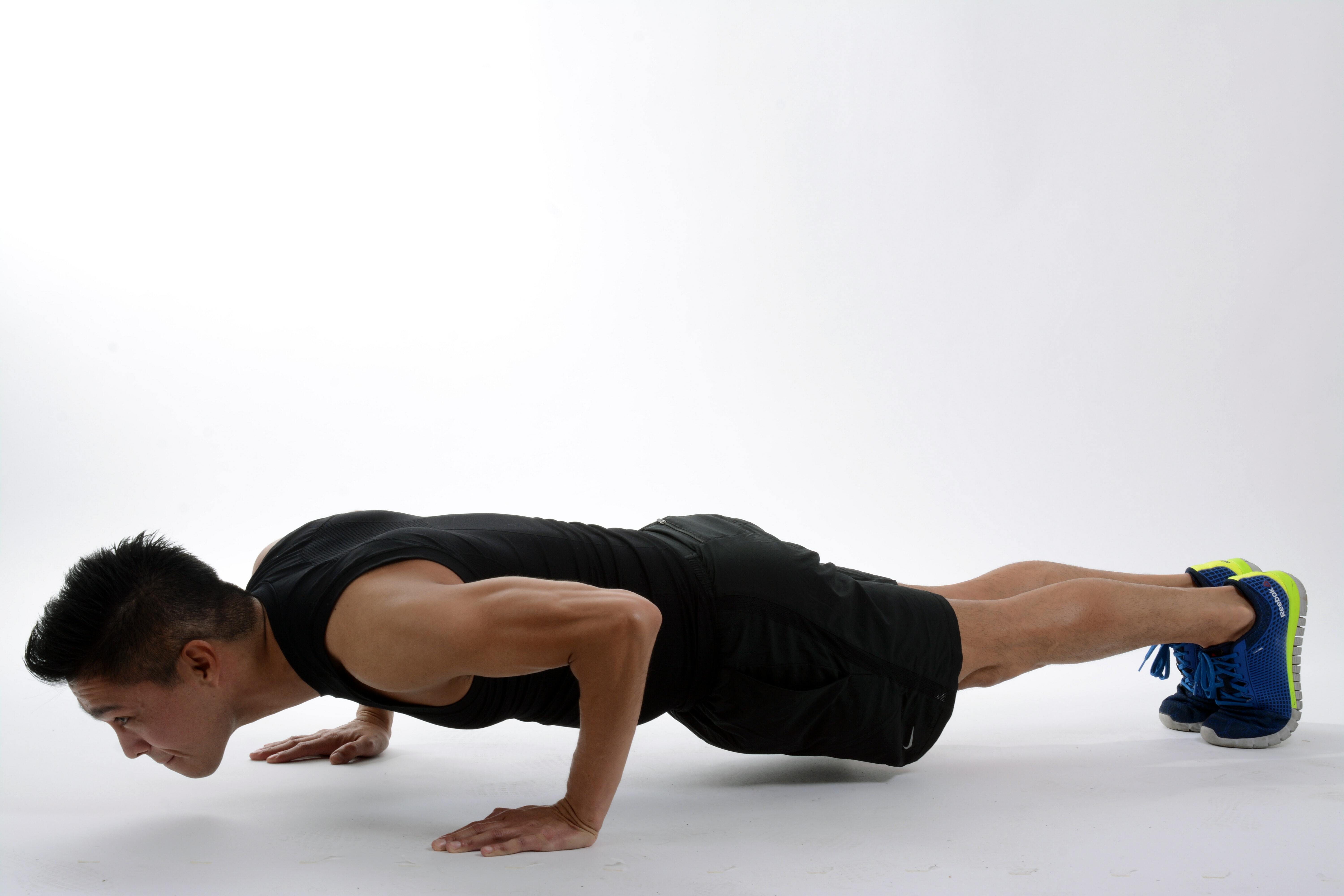 Man doing a plank