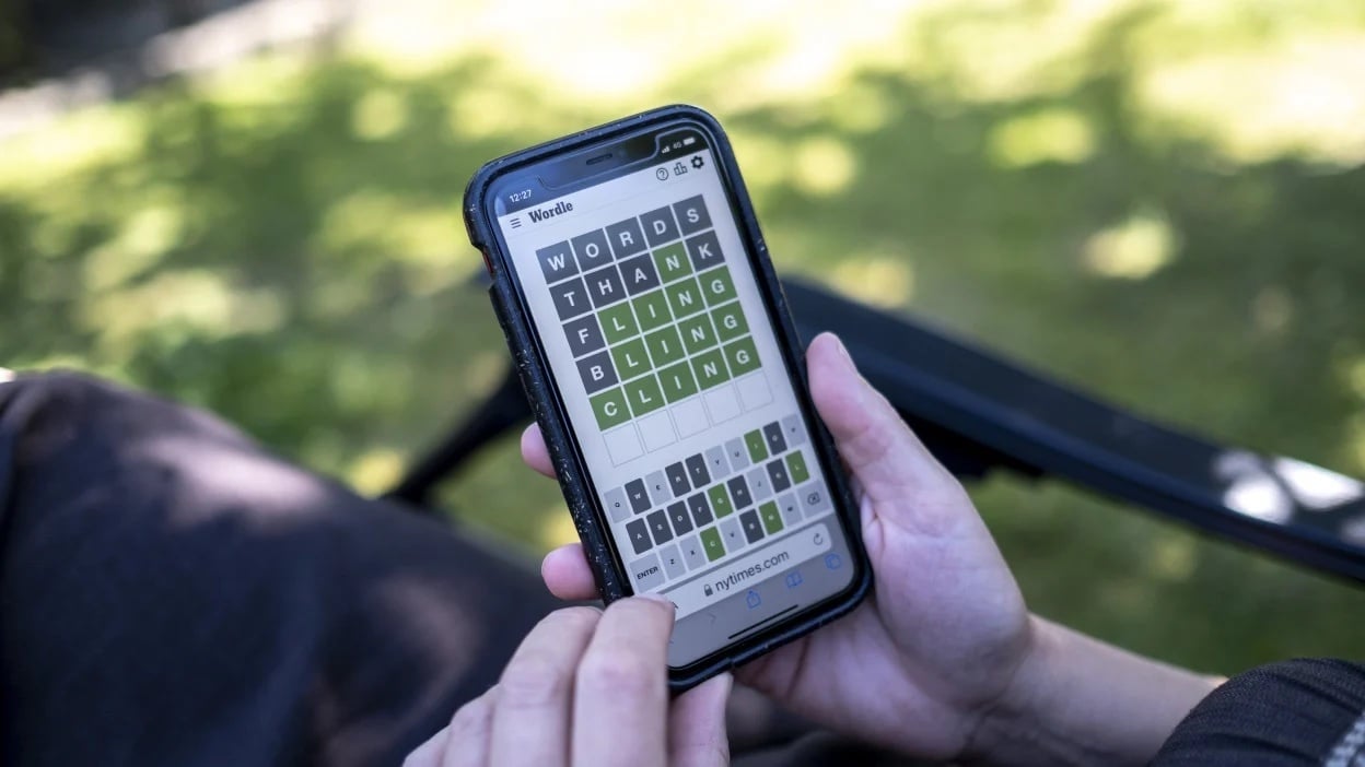 'Wordle' on a phone