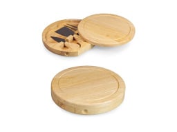 bamboo cheeseboard and knife set