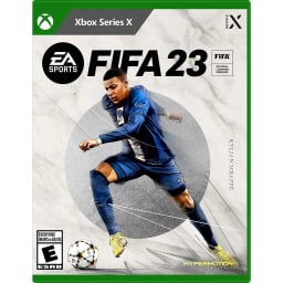 A game copy with a player playng soccer on its cover