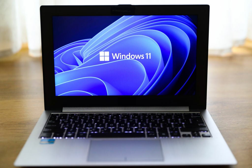 Windows 11 on laptop