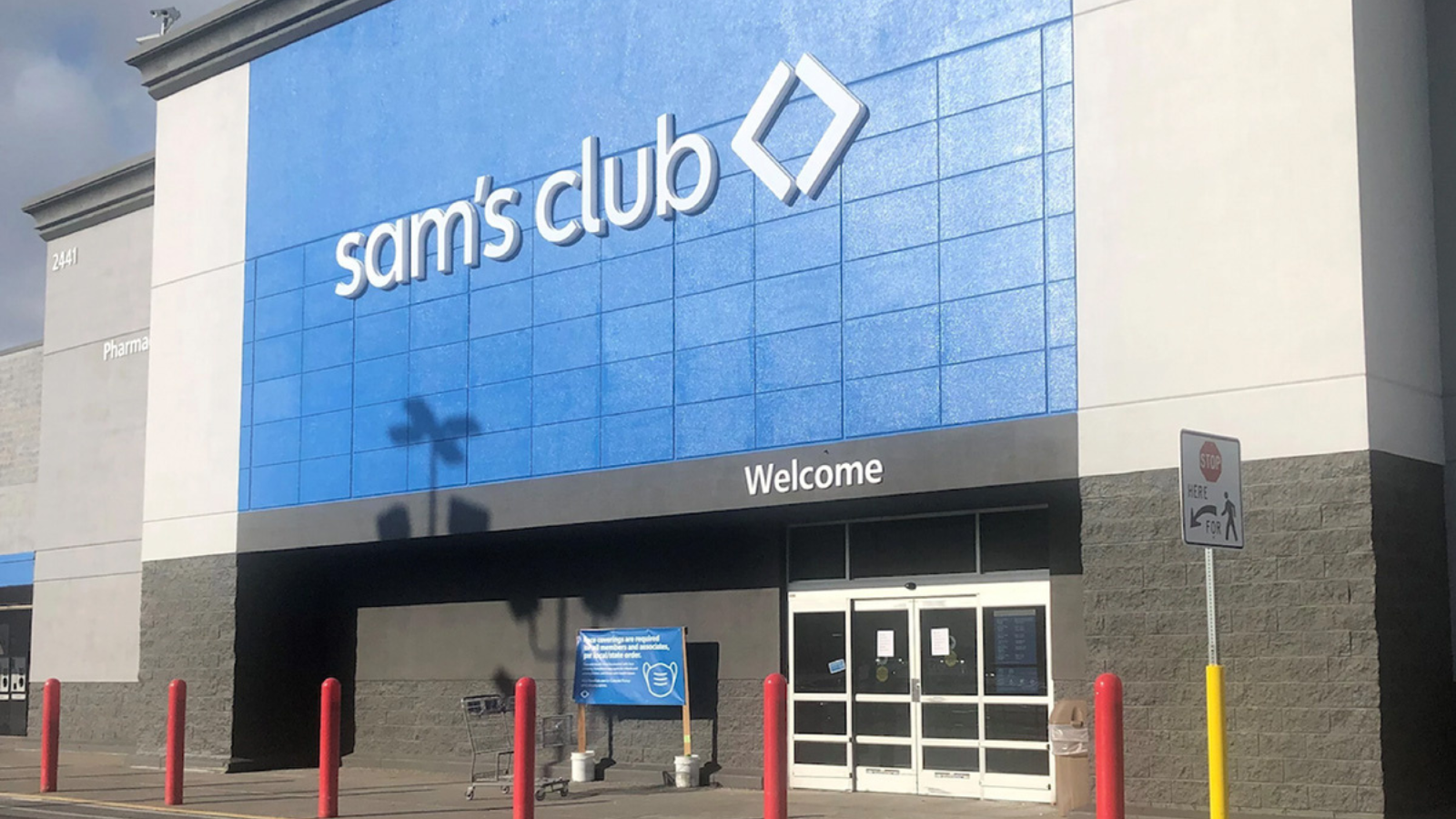 front of sam's club store